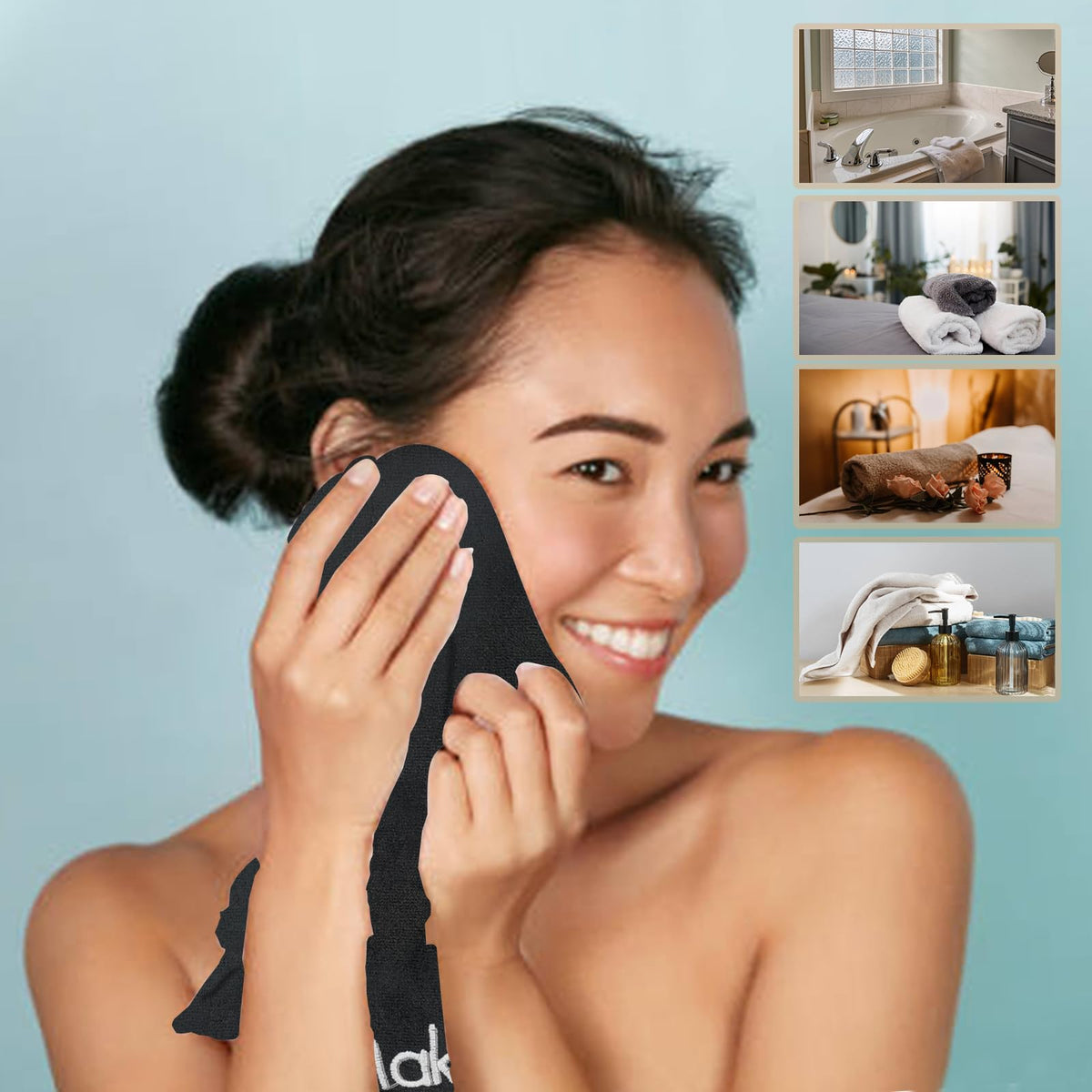 CONEHOY bathroom gift washcloths make a thoughtful addition for guests.