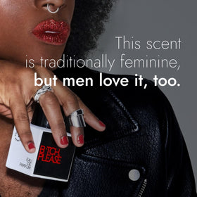 Confessions of a Rebel EDP application shot, quick spritz for instant confidence boost.