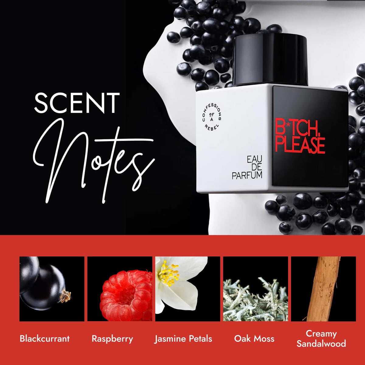 Confessions of a Rebel EDP travel-size in purse, ideal for on-the-go scent moments.