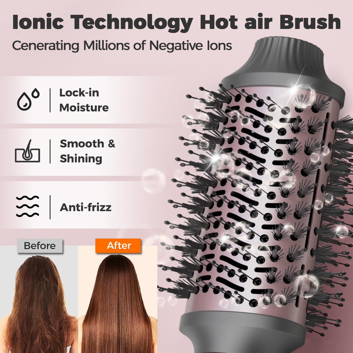 CONFU 4-in-1 styling tool for efficient drying and versatile straight or curled looks.