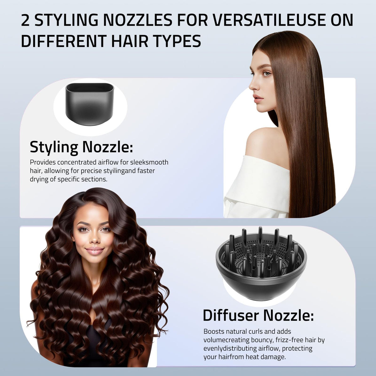 CONFU Diffuser Hair Dryer safety features include overheat protection