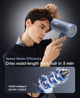CONFU diffuser attachment for curl enhancement and natural texture