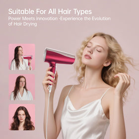 CONFU Professional 1875W hair dryer delivers powerful airflow for faster styling