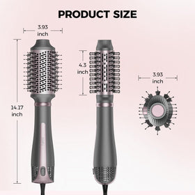 CONFU volumizing and straightening options create lift and shape for everyday looks.