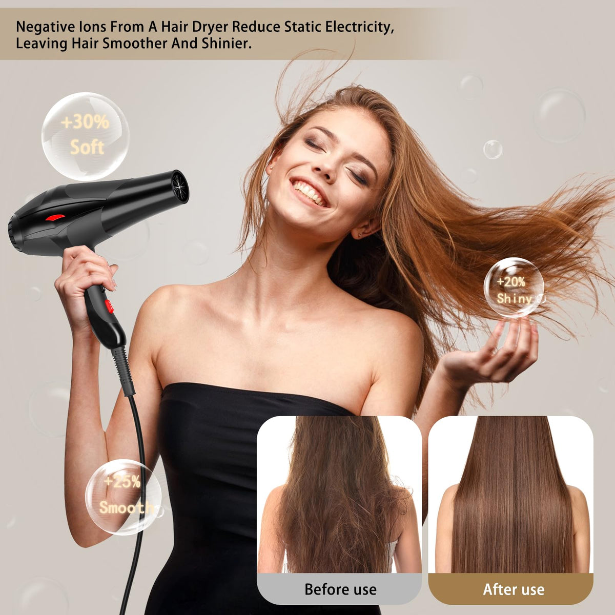 Conhaze comb attachment for taming thick or unruly hair