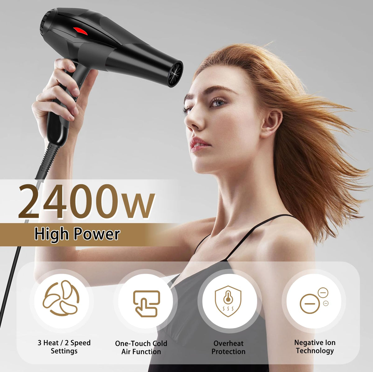 Conhaze diffuser attachment in action for frizz control and curl enhancement