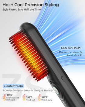 CONLWIN cold air tech illustrates fast styling set with reduced heat exposure.
