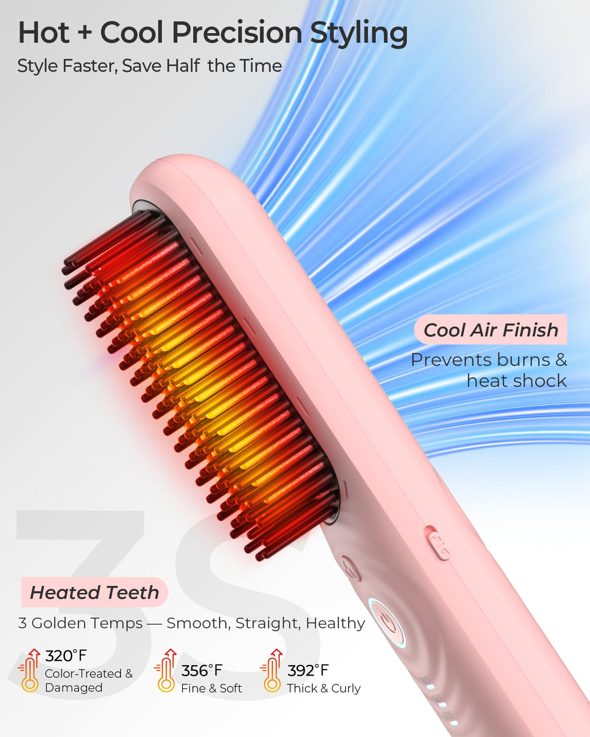 CONLWIN cool air technology holes visible for quick setting and reduced heat exposure.
