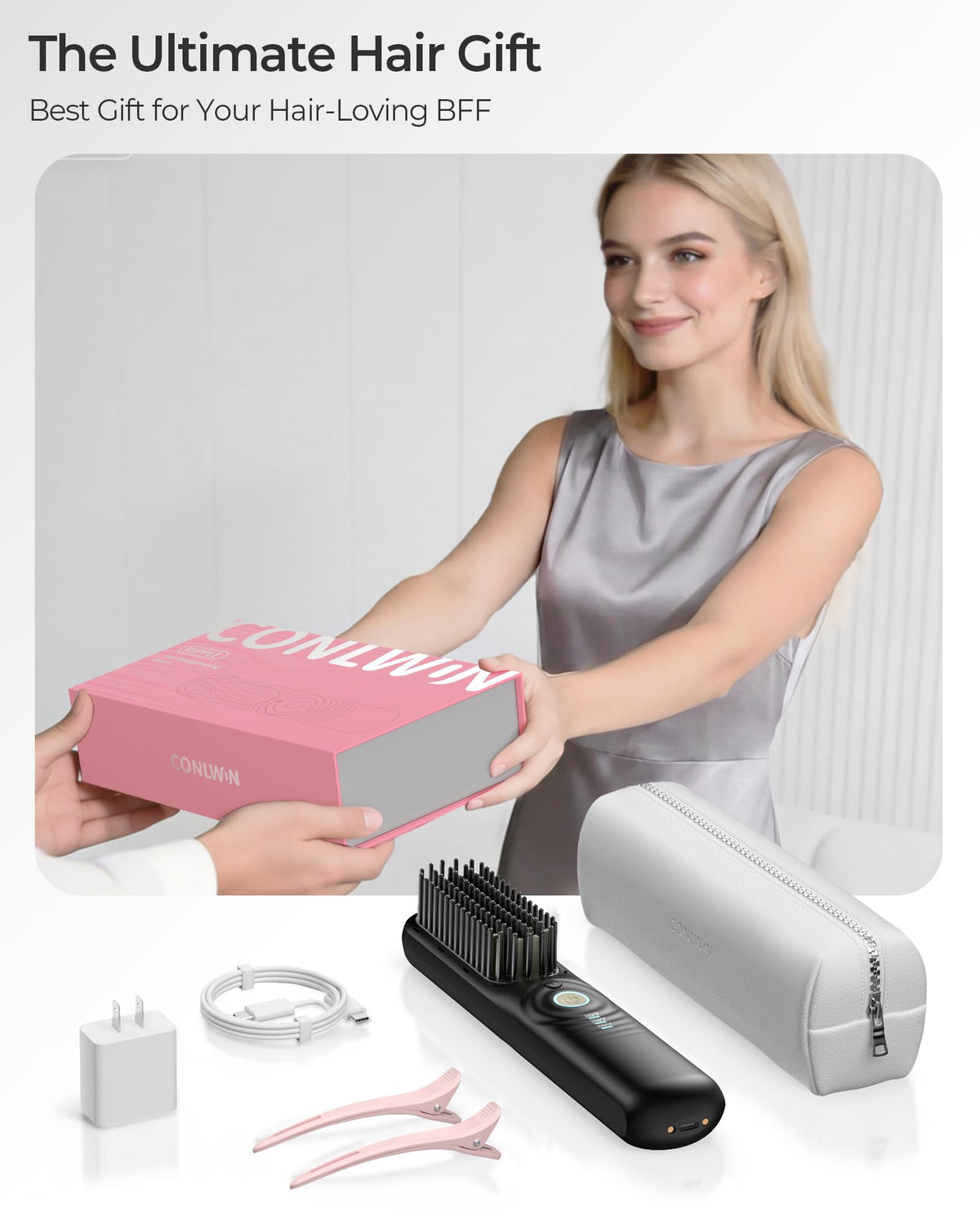 CONLWIN gift packaging makes it a ready gift for hair lovers.