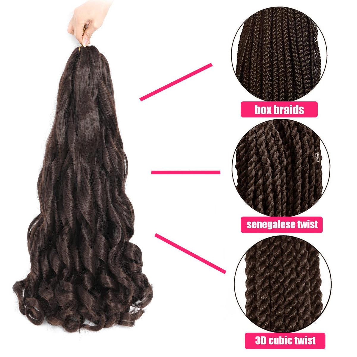 Conrora French-curly-tail-detail adds a distinctive curl for flair.