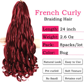 Conrora loose wavy curls 24 inch for natural movement