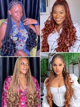 Conrora versatile curly braiding hair supports multiple looks