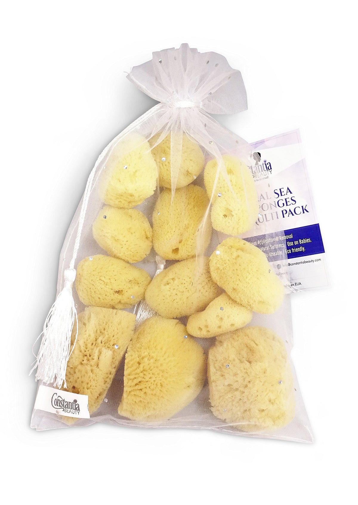 Constantia Beauty sea silk sponge for eye makeup application, soft and absorbent
