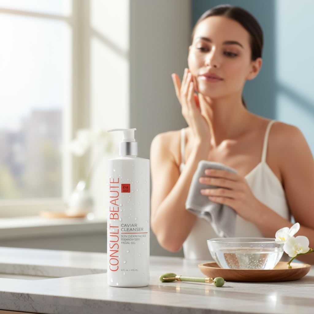 Consult Beaute Caviar Cleanser removes makeup gently without tugging