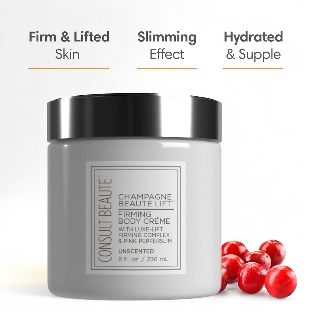 Consult Beaute Unscented Champagne Lift packaging variant conveys premium care.