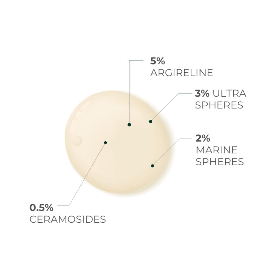 Ingredients graphic of Volumagen serum featuring marine collagen