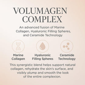 Consult Beaute Volumagen Trio serum application shows quick absorption for smooth, revitalized skin