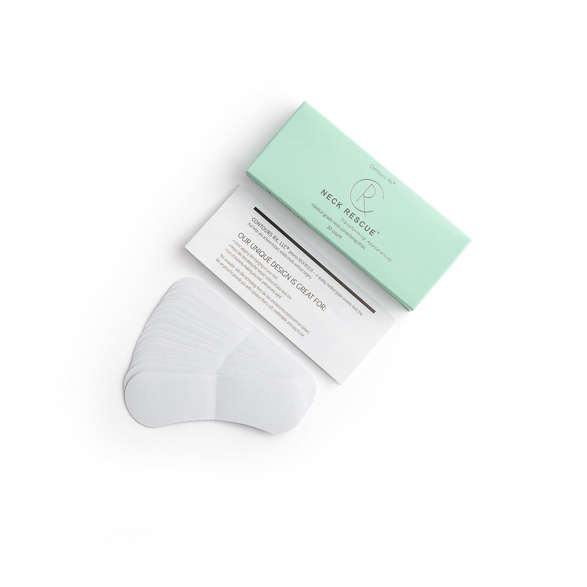 Contours Rx firm-neckline concept highlights a smoother profile for photos and events.