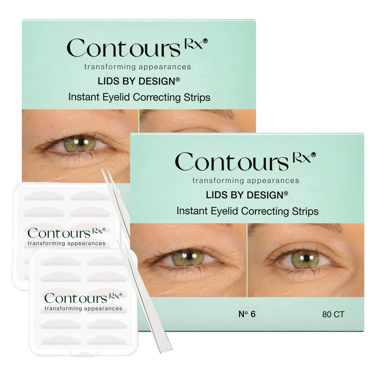 Contours Rx Lids by Design 6mm eyelid strip close-up showing discreet lift for hooded eyes
