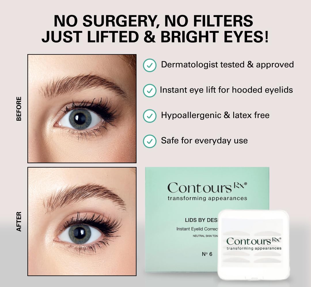 Contours Rx Lids by Design 7mm strip offers dramatic eyelid definition for more opening