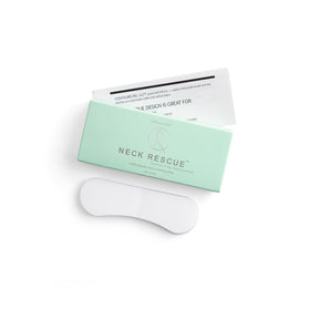 Contours Rx moisturizing-neck-strips in use for hydrated, firmer-looking skin.