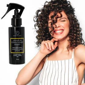 Controlled Chaos Leave-In Spray travel-ready bottle supports on-the-go hair care.