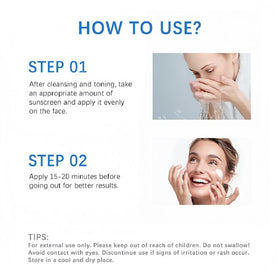 Conversionh Centella Sunscreen being applied on the face for hydration and UV defense