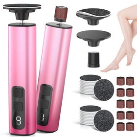 CooAoo upgraded electric foot file front view with ergonomic grip