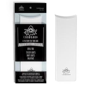 Cooboard XXL White Balayage Board with teeth for precise color placement.