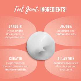 Coochy Shave Cream bikini-area focus demonstrates gentle, precise coverage