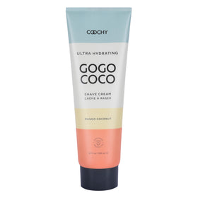 Coochy Ultra Hydrating Shaving Cream bottle Mango Coconut delivers silky hydration for smooth skin.