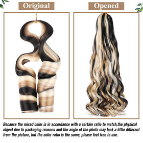 COOKOO 1B/27/613 color mix enhances versatile braid options