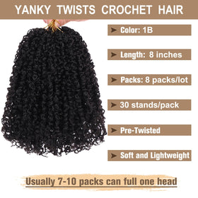 COOKOO Bohemian Yanky Twist 8inch installation-ready for a quick, stylish look.