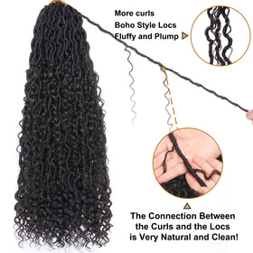 COOKOO Boho-style River Locs provide durable, tangle-resistant styling