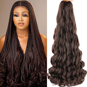 COOKOO French Curl 22in loose-wave braids are silky and natural in appearance