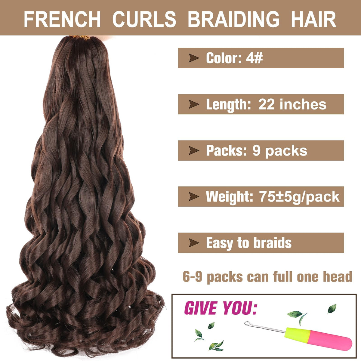 COOKOO pre-stretched curls speed up installation with smooth texture