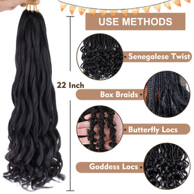 COOKOO French Curl Braiding Hair T27 emphasizes adaptable curls for various braids.