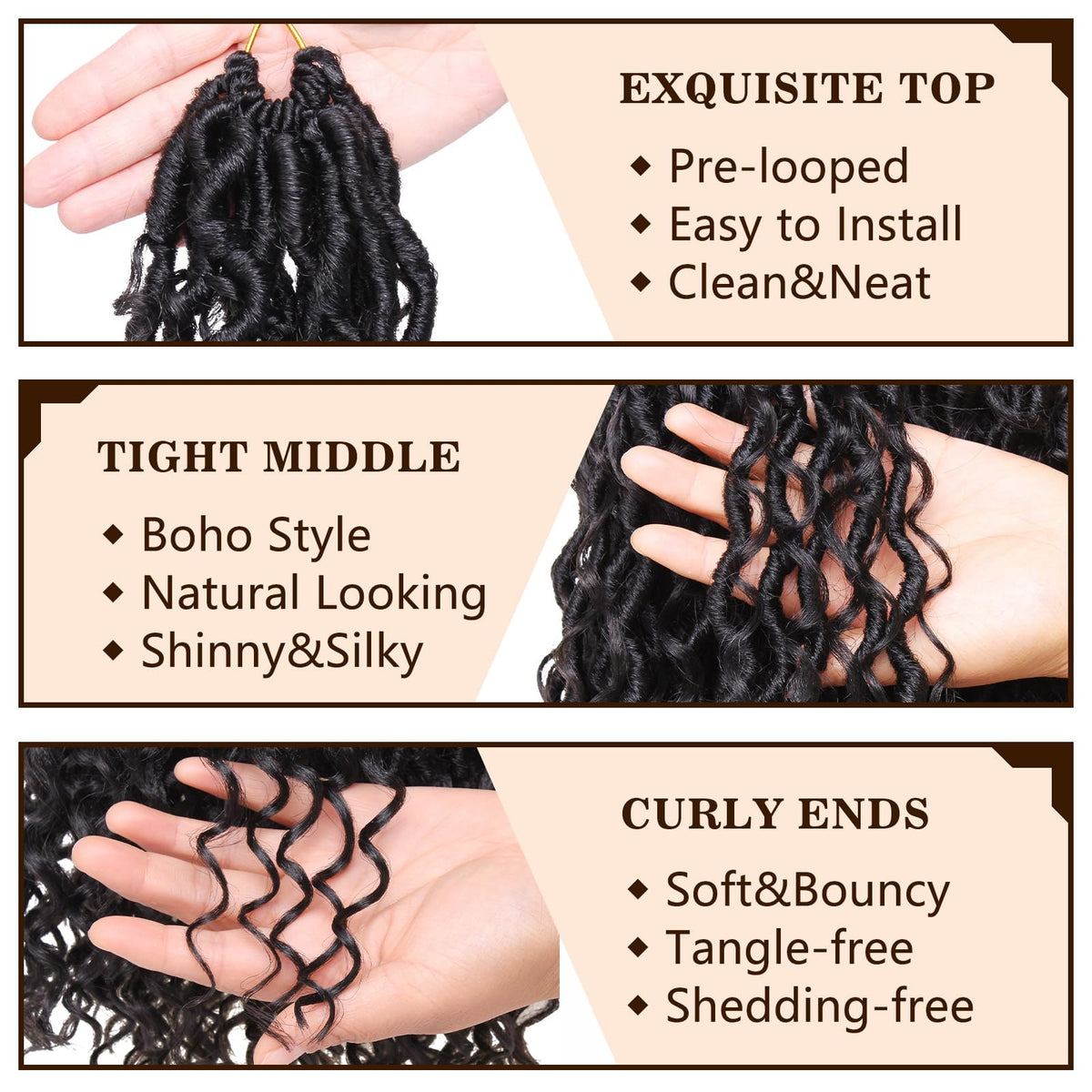 COOKOO Goddess Locs are soft and comfortable for prolonged wear