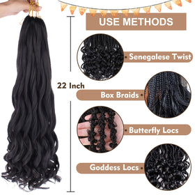 COOKOO hot-water styling friendly braiding hair for versatile curl customization.