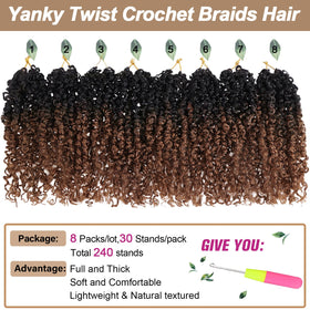 COOKOO easy-care crochet hair resists tangling for long-lasting, reusable wear