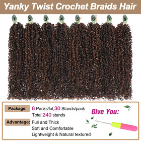 COOKOO passion twist crochet offers versatile color options for playful looks.