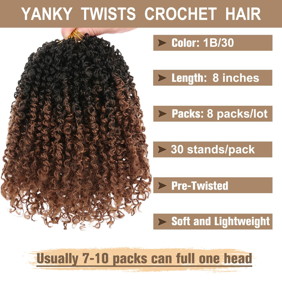 COOKOO Pre-looped Yanky Twist installation for quick, tool-free styling.