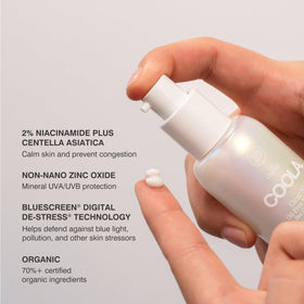 COOLA BlueScreen technology image signaling protection from blue light and stress