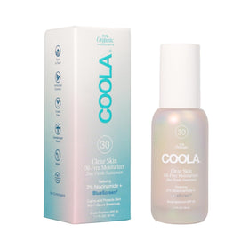 COOLA Clear Skin Oil-Free Moisturizer SPF 30 bottle with a light, non-greasy finish