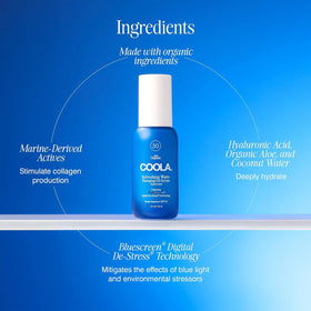 COOLA dermatologist-tested seal displayed for skin safety
