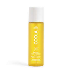 COOLA Firming Body Oil Mist SPF 30 bottle-pour for hydrating, organic nourishment