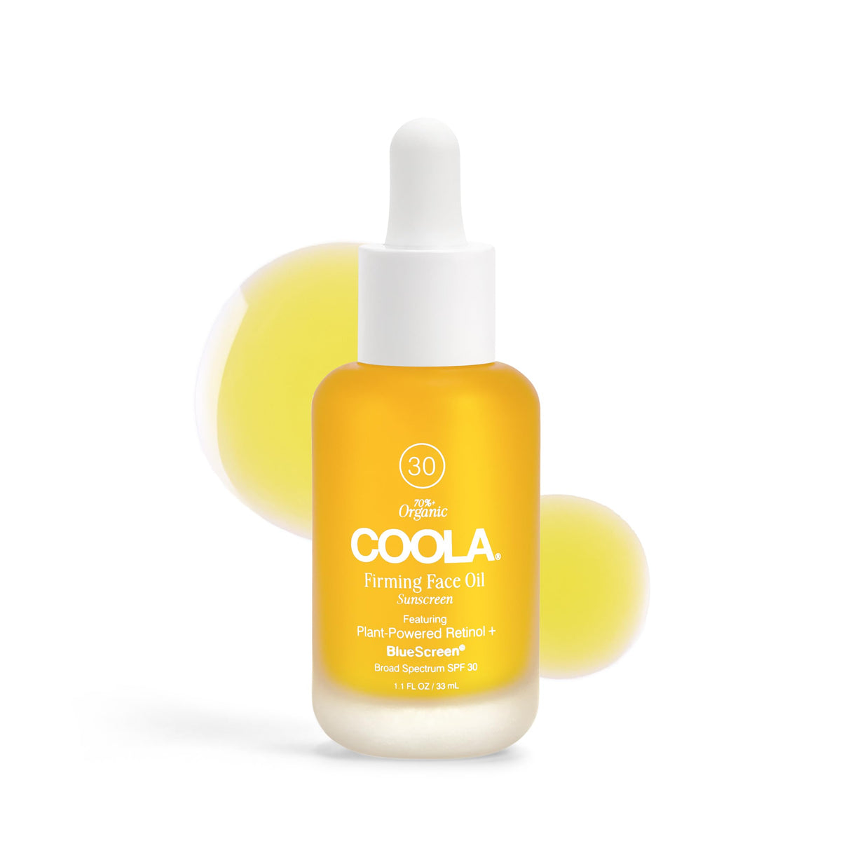 COOLA Firming Face Oil SPF 30 bottle with lightweight hydration and protection
