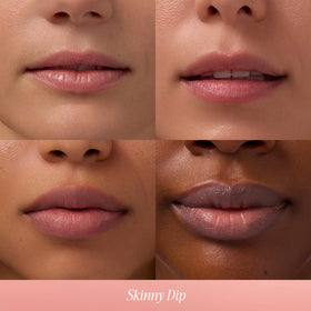 COOLA lip balm being applied for hydration and subtle color