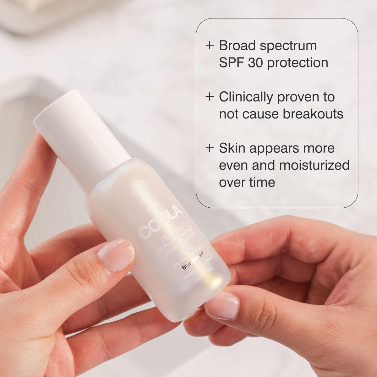 COOLA Niacinamide and Centella Asiatica formula highlighted for soothing skin support