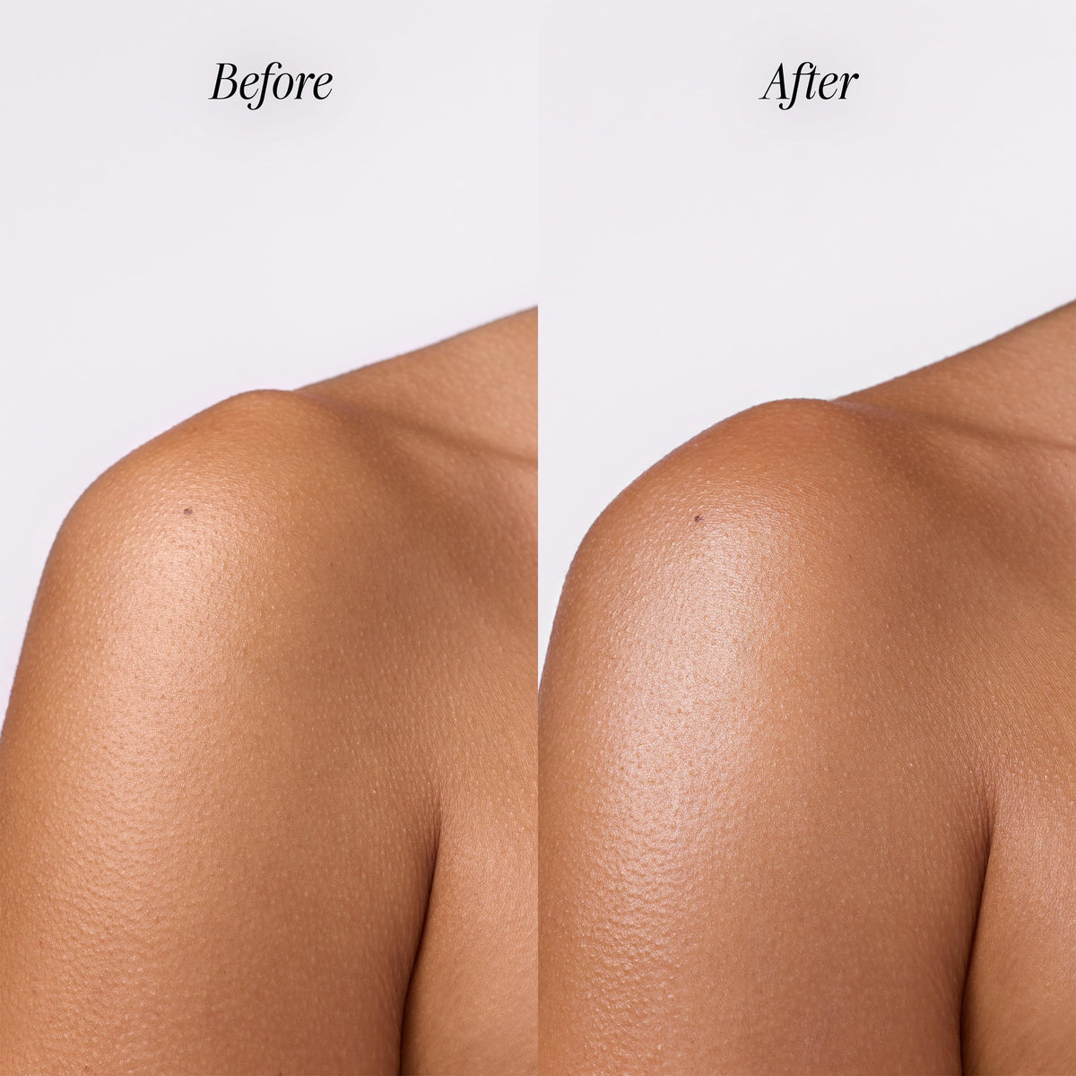Touch of dewy glow on skin with COOLA illuminating body melt